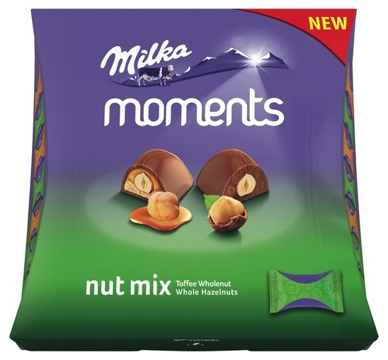 Praline Lešnik Mix Moments, Milka, 169 g