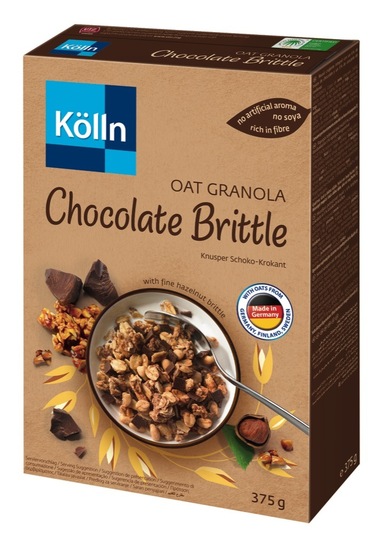 Ovseni muesli z lešnikovimi in čokoladnimi koščki, Kolln, 375 g