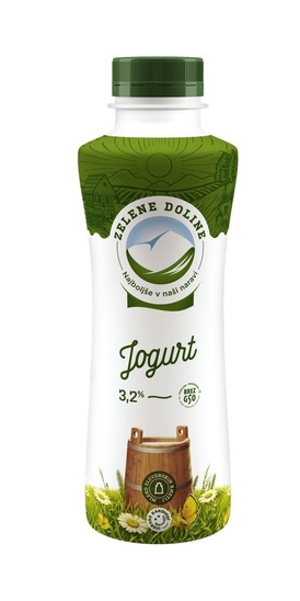 Navadni jogurt, 3,2 % m.m., Zelene Doline, 500 g