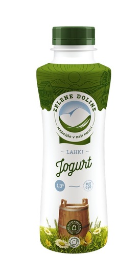 Navadni jogurt, 1,3 % m.m., Zelene Doline, 500 g