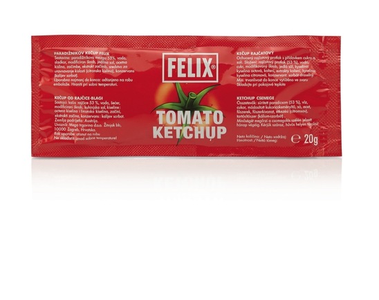 Nepekoči ketchup, Felix, 20 g