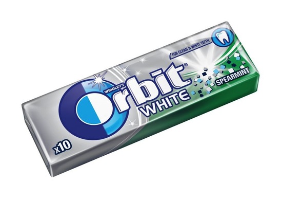 Žvečilni gumi White Spearmint, Orbit, 14 g