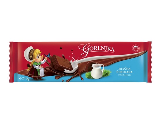 Mlečna čokolada, Gorenjka, 240 g