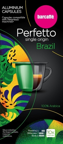 Kapsule Perffeto Brazilija, Barcaffe, 55 g