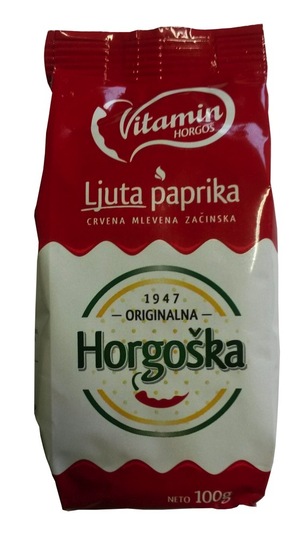 Ostra paprika, Vitamin, 100 g