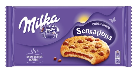 Piškoti Senstations Choco, Milka, 156 g