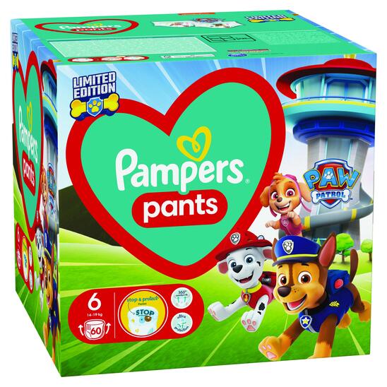 Hlačne plenice, Paw Patrol, S6, Pampers, 60/1