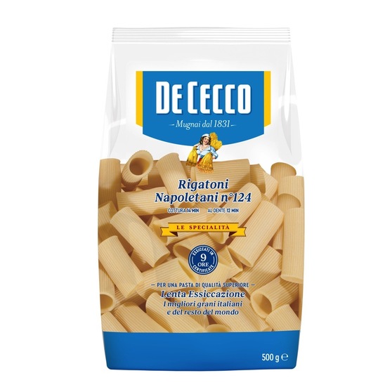 Rigatoni Napoletani, De Cecco, 500 g