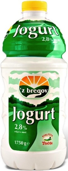Navadni jogurt, 2,8 % m.m., Z Bregov, 1,75 kg