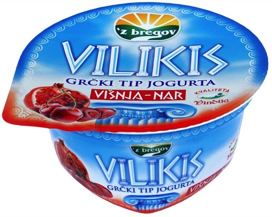 Grški jogurt Vilikis z višnjami, Z Bregov, 150 g