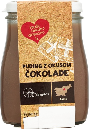 Puding, čokolada, Mercator, 174 ml
