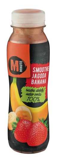 Smoothie, jagoda in banana, Minute, 250 ml