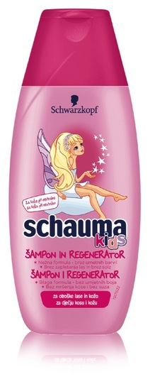 Otroški šampon za lase Schauma Kids jagoda, 250 ml