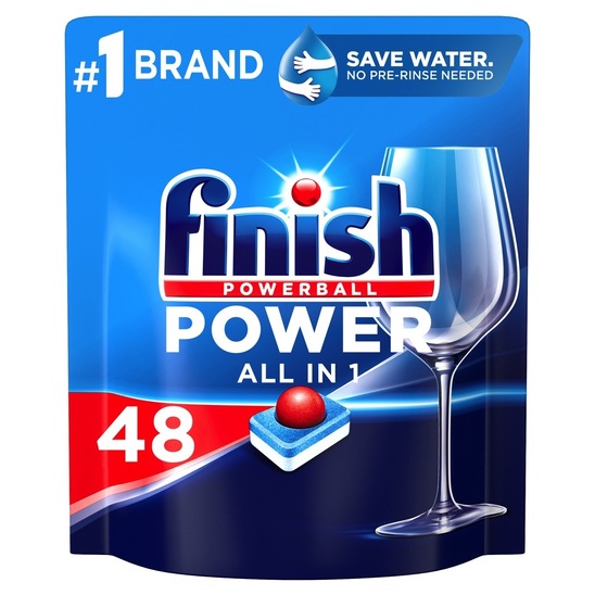 Detergent za strojno pomivanje posode All in One Max Regular, Finish, 48 tablet
