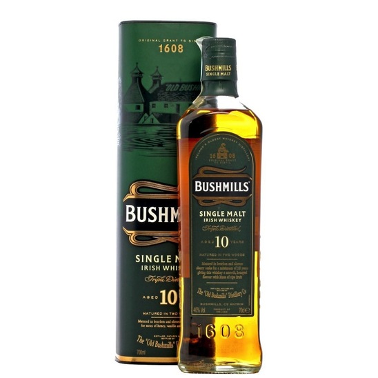 Irski whiskey Bushmills single malt 10 let, 0,7 l