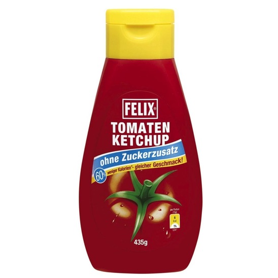 Ketchup brez sladkorja, Felix, 435 g