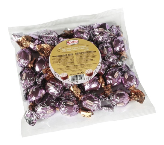 Čokoladne praline z mlekom in žitaricami, Sorini, 400 g