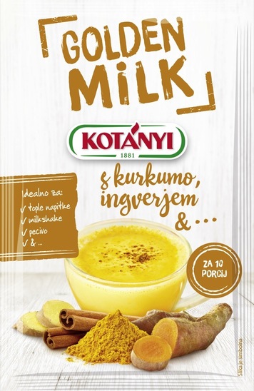 Golden milk začimbna mešanica s kurkumo in ingverjem, Kotanyi, 30 g