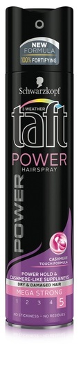 Lak za lase, Power Cashmere Touch, Taft, 250 ml