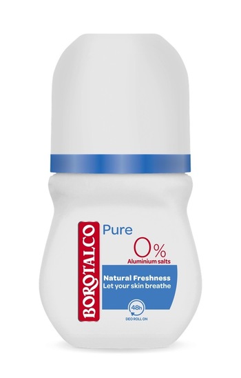 Deodorant Pure Naturel Freshness roll on, Borotalco, 50 ml