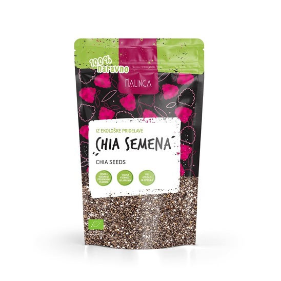 Bio chia semena, Malinca, 200 g