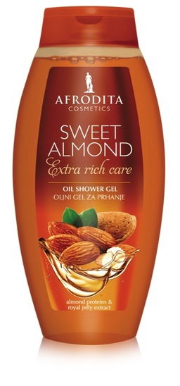 Gel za prhanje Sweet Almond, Afrodita, 250 ml