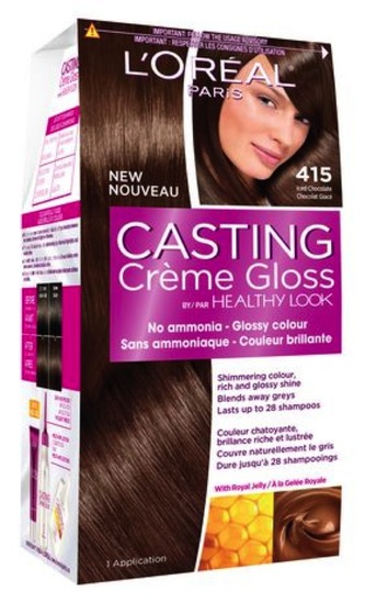 Barva za lase Casting Creme Gloss, 415 ledni kostanj, Loreal