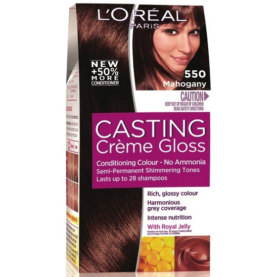 Barva za lase Casting Creme Gloss, 550 mahagonij, Loreal