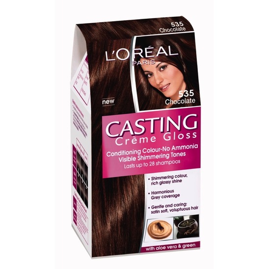 Barva za lase Casting Creme Gloss, 535 čokolada, Loreal