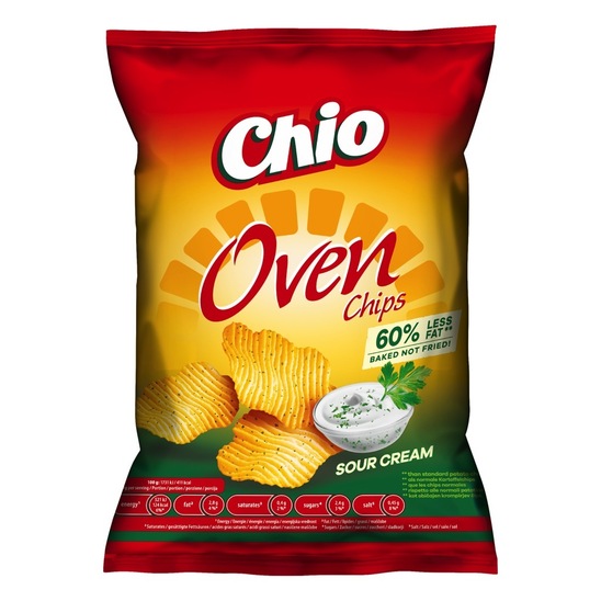 Čips s kislo smetano, Chio Oven, 125 g