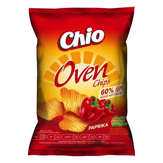 Čips s papriko, Chio Oven, 125 g