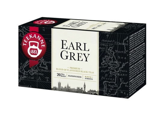Črni čaj, Earl Grey, Teekanne, 20 vrečk, 33 g