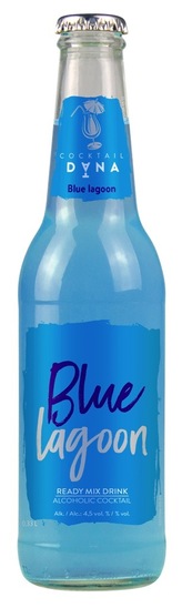 Mešana alkoholna pijača, Blue Lagoon, Dana, 4,5 % alkohola, 0,33 l