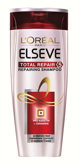 Šampon za lase Elseve Total Repair 5, za poškodovane lase, Loreal, 250 ml