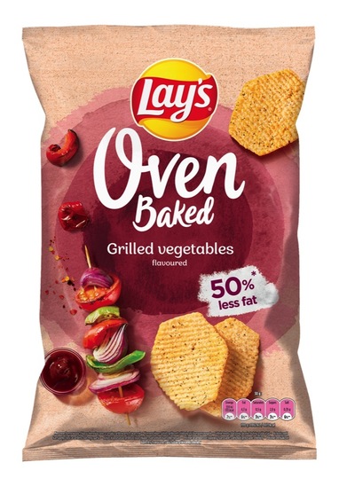 Čips z zelenjavo z žara Oven baked, Lay's, 110 g