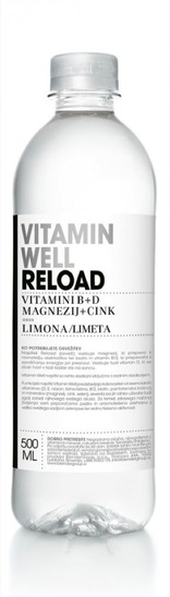 Voda z okusom, Reload, Vitamin Well, 0,5 l