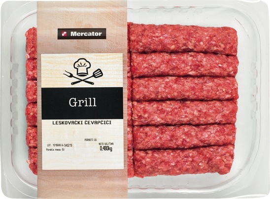 Leskovački čevapčiči, Mercator, 480 g