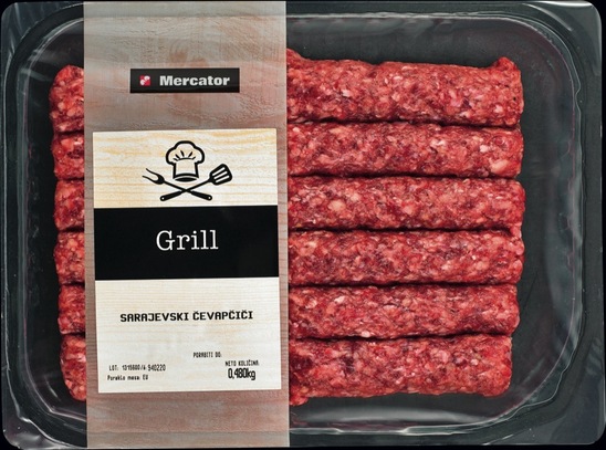 Sarajevski čevapčiči, Mercator, 480 g