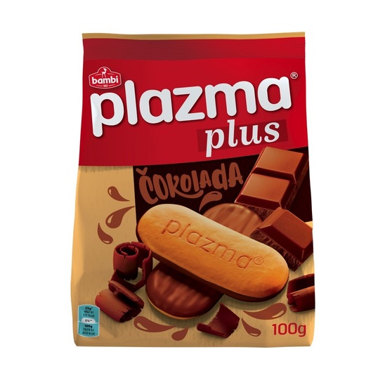 Keksi Plus, čokolada, Plazma, 100 g