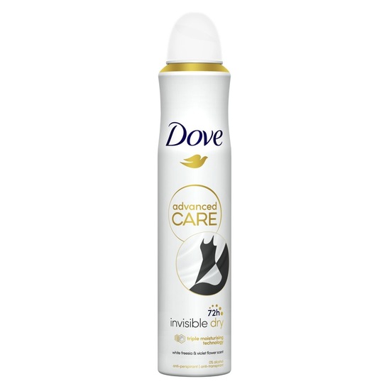 Deodorant Invisible dry sprej, Dove, 200 ml