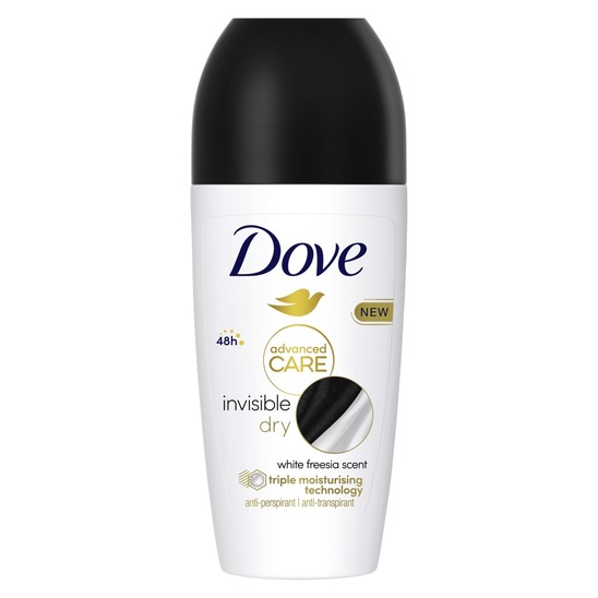 Deodorant Invisible Dry roll on, Dove, 50 ml