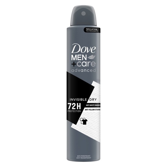 Deodorant Men Invisible sprej, Dove, 200 ml