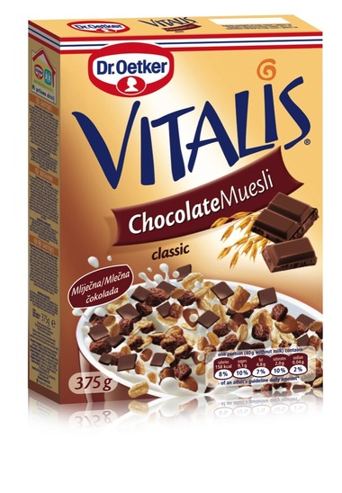 Muesli s čokolado, Vitalis, 375 g