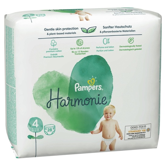 Plenice Pampers Harmonie S4, 9-14 kg, 28/1