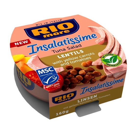 Tunina Insalatissime, z lečo, Rio Mare, 160 g