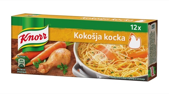 Kokošja jušna kocka, Knorr, 120 g