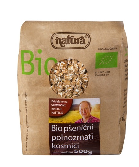 Bio pšenični kosmiči, Natura Bio, 500 g