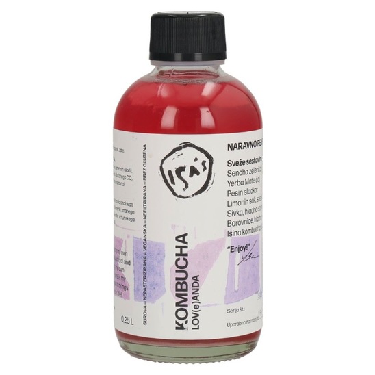 Gazirani čaj Loveanda, Isa Kombucha, 250 ml