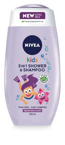 Gel za tuširanje Girl, Nivea Kids, 250 ml