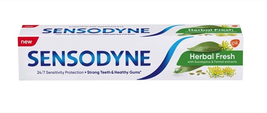 Zobna pasta Herbal, Sensodyne, 75 ml